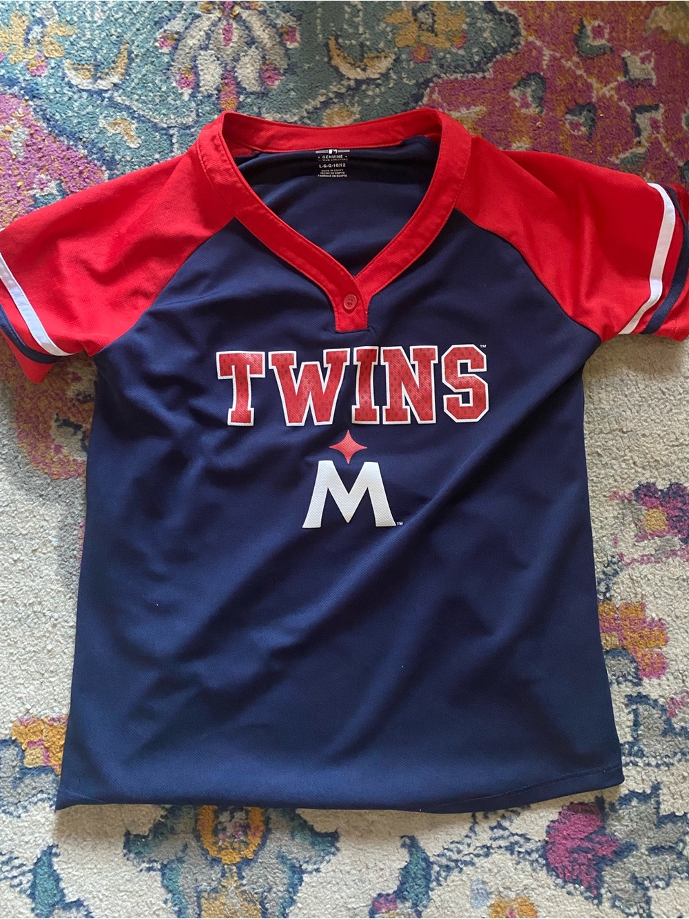 Minnesota twins MLB baseball kids jersey size large 10-12